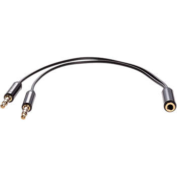 Кабель Telecom Адаптер-переходник Jack 3.5 mm F/2 x Jack 3.5 mm M