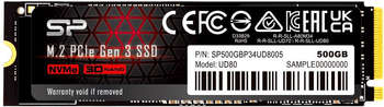 Накопитель SSD Silicon Power PCIe 3.0 x4 250GB SP250GBP34UD8005 M-Series UD80 M.2 2280