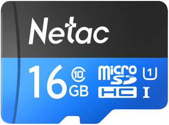 Карта памяти Netac Флеш карта microSDHC 16GB NT02P500STN-016G-S P500
