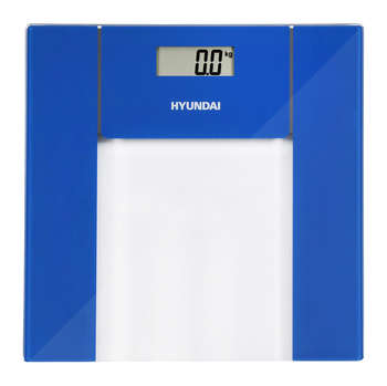 Весы HYUNDAI напольные электронные H-BS03984 макс.180кг прозрачный/синий