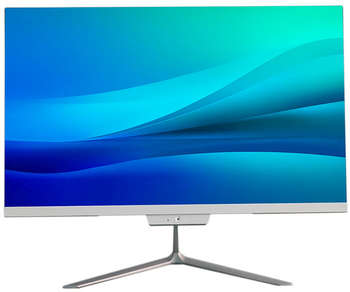 Моноблок HIPER V2 23.8" Full HD Cel G5905  4Gb SSD256Gb UHDG noOS GbitEth WiFi BT 120W клавиатура мышь Cam белый 1920x1080