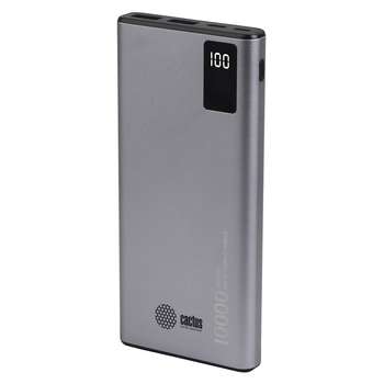 Внешний аккумулятор CACTUS Мобильный аккумулятор CS-PBFSLT-10000 10000mAh 3A 2xUSB серый