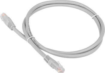 Патч-корд LANMASTER TWT-45-45-5.0/6-GY RJ-45 вил.-вилка RJ-45 кат.6 5м серый ПВХ