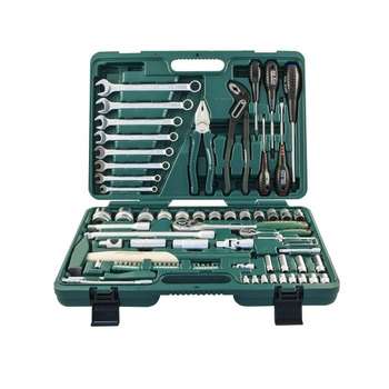 Набор инструментов JONNESWAY Набор инструмента универсальный 1/4", 1/2"DR, 77 предметов