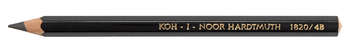 Карандаш KOH-I-NOOR ч/г Jumbo 1820 182004B015KS 4B шестигран. дерево черный Jumbo для худ/граф.раб.