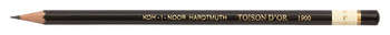 Карандаш KOH-I-NOOR ч/г Toison D`or 1900 190000F00509 F шестигран. дерево черный для худ/граф.раб.