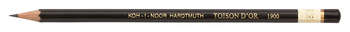 Карандаш KOH-I-NOOR ч/г Toison D`or 1900 190003H00509 3H шестигран. дерево черный для худ/граф.раб.