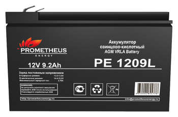 Аккумулятор для ИБП PROMETHEUS ENERGY Батарея для ИБП PE 1209L 12В 9.2Ач