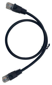 Патч-корд BURO UTP 4 пары cat.5E CCA molded 0.5м черный RJ-45