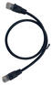 Патч-корд BURO UTP 4 пары cat.5E CCA molded 0.5м черный RJ-45