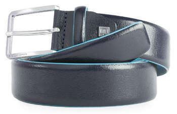 Ремень PIQUADRO мужской Blue Square CU5258B2/BLU2 регулир. 125х3.5см синий натур.кожа