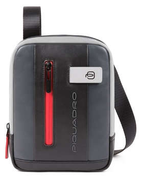 Сумка PIQUADRO мужская Urban CA3084UB00/NGR черная/серая натур.кожа