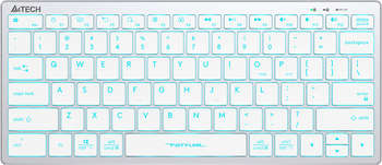 Клавиатура A4TECH Fstyler FX61 белый USB slim LED