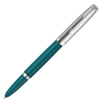 Перьевая ручка PARKER Ручка перьев. 51 Core  Teal Blue CT F сталь нержавеющая подар.кор.