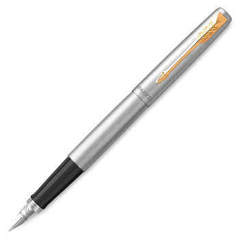 Перьевая ручка PARKER Ручка перьев. Jotter Core F691  Stainless Steel GT M сталь нержавеющая подар.кор.