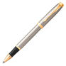 Ручка роллер PARKER IM Core T321  Brushed Metal GT F черн. черн. подар.кор.