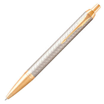 Ручка PARKER шариков. IM Premium K323  Grey GT M син. черн. подар.кор.