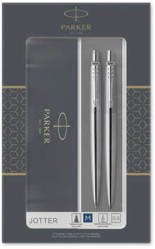 Ручка PARKER Набор ручек Jotter Core KB61 Stainless Steel CT подар.кор. шариковая/карандаш механический 0.5