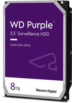 Жесткий диск HDD Жесткий диск SATA-III 8Tb WD84PURZ Surveillance Purple  128Mb 3.5"