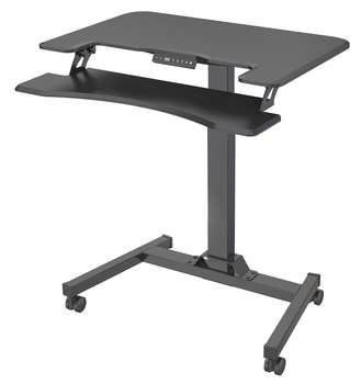 Компьютерный стол CACTUS Стол для ноутбука CS-FDE103BBK электропривод столешница МДФ черный каркас черный 91.5x56x123см