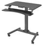 Компьютерный стол CACTUS Стол для ноутбука CS-FDE103BBK электропривод столешница МДФ черный каркас черный 91.5x56x123см