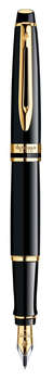 Перьевая ручка WATERMAN Ручка перьев. Expert 3  Black Laque GT F сталь подар.кор.