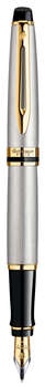 Перьевая ручка WATERMAN Ручка перьев. Expert 3  Stainless Steel GT F сталь подар.кор.