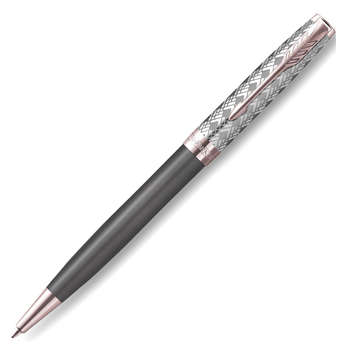 Ручка шариковая PARKER Ручка шариков. Sonnet Premium K537 Metal Grey PGT M черн. черн. подар.кор.