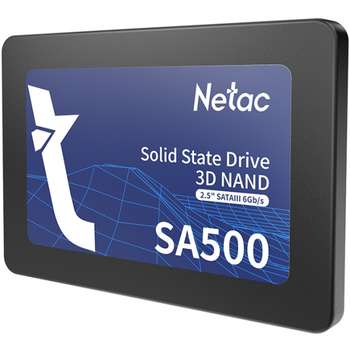 Накопитель SSD Netac Твердотельный накопитель SA500 2.5 SATAIII 3D NAND  512GB, R/W up to 520/450MB/s 3Y NT01SA500-512-S3X