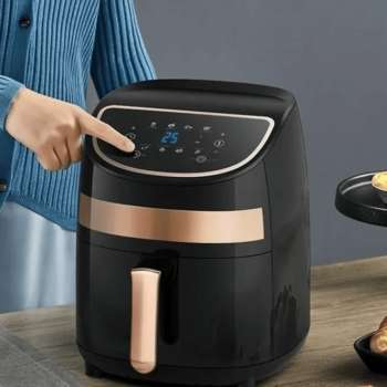 Гриль DEERMA АэроAir Fryer DEM-KZ100 Black, 1000W, Capacity: 3L, 8 basic cooking programs installed and displayed on the control panel. DEM-KZ100