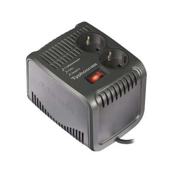 Сетевой фильтр DEFENDER Стабилизатор напряжения AVR Typhoon 600 200 Вт, 2 розетки [99032]