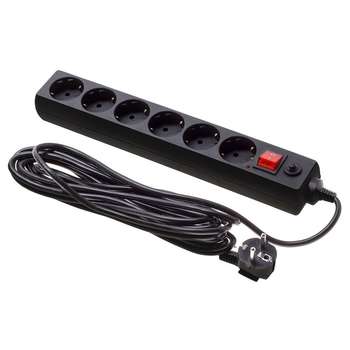BURO Сетевой фильтр, 6 розеток, 5 метров, {475279}