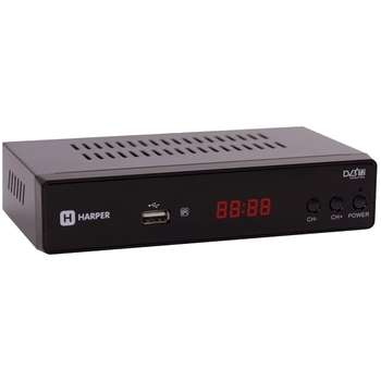 ТВ-приставка HARPER HDT2-5050 {MStar MSD7T01; Тюнер: Rafael R836; Разрешение видео: 480i, 480p, 576i, 576p, 720p, 1080i, Full HD 1080p; Поддерживаемые форматы мультимедиа: AVI, MKV, VOB, TS, MPG, MP4, H.264, FLV}