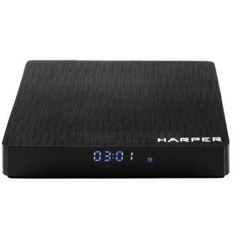 ТВ-приставка HARPER ABX-332 черный {Amlogic S912 Octa-Core 64-bit ARM Cortex-A53 2GHZ; Оперативная память: 3GB DDR3; Постоянная память: 32GB eMMC; WiFi: WiFi: 2.4G+5G 802.11ac}