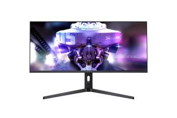 Монитор Machenike LCD 34'' [21:9] 3440x1440 IPS, 144 Гц, 300cd/m2, H178°/V178°, 1000:1, 16,7 миллионов цветов, 1ms, 2xHDMI, DP, USB-C, USB-Hub, Height adj, Black MK34QG165SC2RU