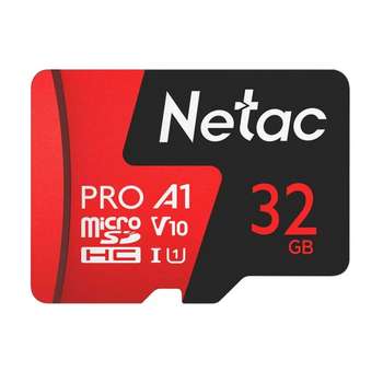 Карта памяти Netac Micro SecureDigital 32GB MicroSD card P500 Extreme Pro, retail version w/SD adapter [NT02P500PRO-032G-R]