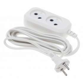 Сетевой фильтр BURO Сетевой удлинитель 2 розетки,3 метра, {475304}