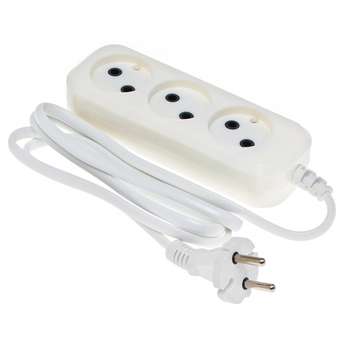 Сетевой фильтр BURO Сетевой удлинитель 3 розетки,1.5 метра,  {475331}