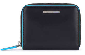 Кошелек PIQUADRO мужской Blue Square PU5958B2R/N черный натур.кожа