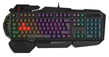 Клавиатура A4TECH Bloody B310N черный USB Multimedia for gamer LED