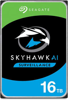 Жесткий диск HDD Seagate Жесткий диск SATA-III 16TB ST16000VE002 Surveillance SkyHawkAI 512E  256Mb 3.5"