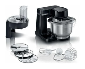 Кухонная машина BOSCH Mum Serie 2 MUMS2EB01 планетар.вращ. 700Вт черный/серебристый