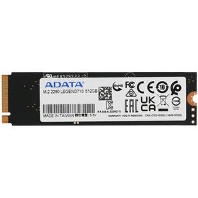 Накопитель SSD A-DATA SSD M.2 512GB LEGEND 710,  M.2 2280  [ALEG-710-512GCS] PCIe Gen3x4 with NVMe