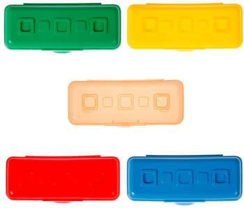 Пенал SILWERHOF ассорти 1отд. пластик