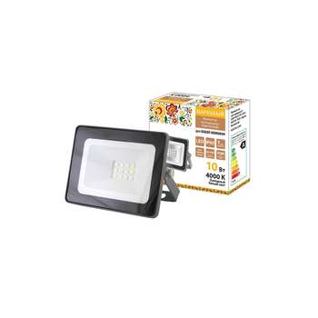 Садовый светильник TDM SQ0336-0280 Прожектор светодиодный СДО-04-010Н 10 Вт, 4000 К, IP65, серый, Народный