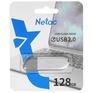 Flash-носитель Netac USB Drive 128GB U352 <NT03U352N-128G-20PN>, USB2.0, с колпачком, металлическая