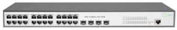 Коммутатор SNR-S2982G-24T-POE  24x1Гбит/с 4SFP 24PoE 185W управляемый