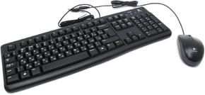 Комплект (клавиатура+мышь) Logitech Клавиатура + мышь Desktop MK120 Black