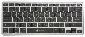 Клавиатура Oklick Оклик 835S серый/черный USB беспроводная BT/Radio slim Multimedia