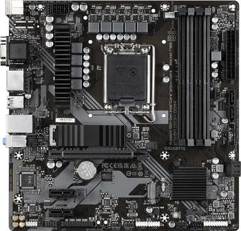 Материнская плата Gigabyte B760M DS3H DDR4 Soc-1700 Intel B760 4xDDR4 mATX AC`97 8ch 2.5Gg RAID+VGA+HDMI+DP